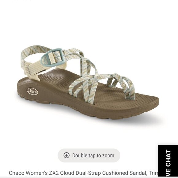 Chaco Woman's ZX2 Cloud Dual-Strap Cushioned Outdoor Summer Beach Sandals Sz 7 - Picture 1 of 8